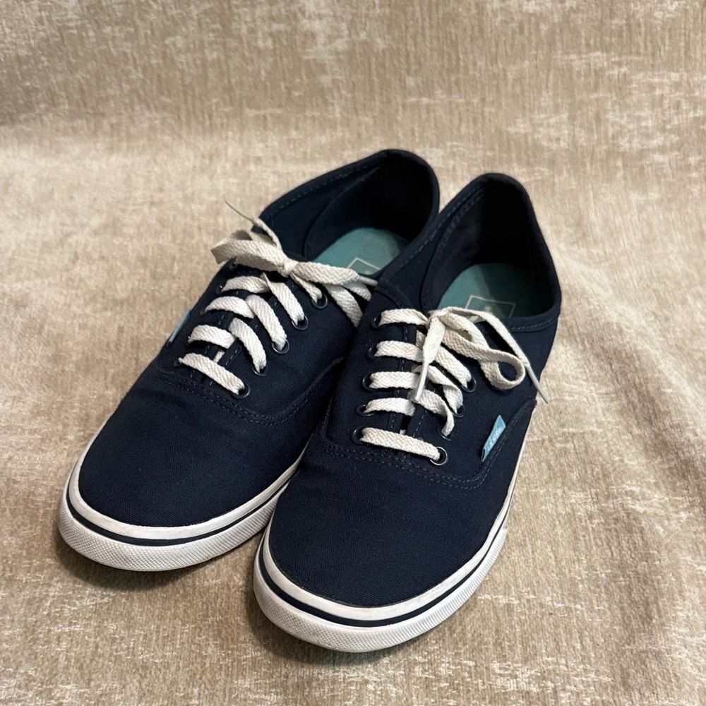 Vans Dark Blue Canvas Sneakers